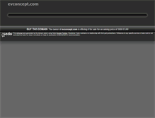 Tablet Screenshot of evconcept.com
